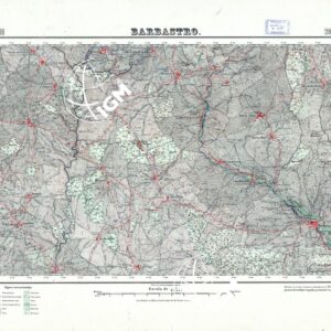 MAPA TOPOGRAFICO DE ESPANA - Barbastro - Foglio 287
