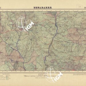MAPA TOPOGRAFICO DE ESPANA - Benabarre - Foglio 289