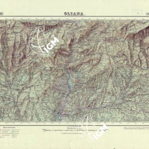 MAPA TOPOGRAFICO DE ESPANA - Oliana - Foglio 291