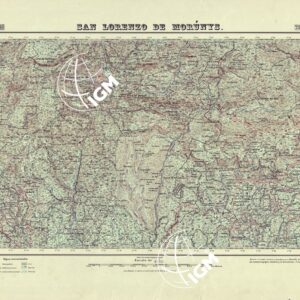 MAPA TOPOGRAFICO DE ESPANA - San Lorenzo de Morunys - Foglio 292