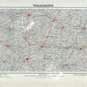 MAPA TOPOGRAFICO DE ESPANA - Villalpando - Foglio 309