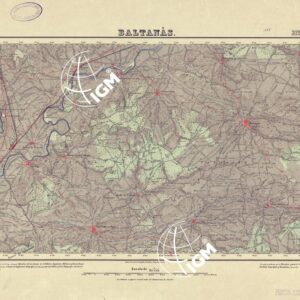MAPA TOPOGRAFICO DE ESPANA - Baltanas - Foglio 312