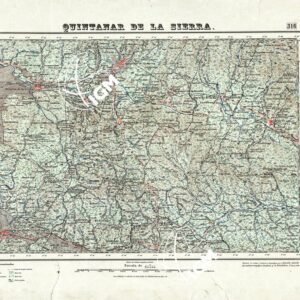 MAPA TOPOGRAFICO DE ESPANA - Quintanar de la Sierra - Foglio 316