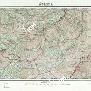 MAPA TOPOGRAFICO DE ESPANA - Agreda - Foglio 319