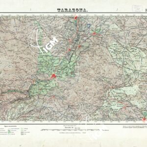 MAPA TOPOGRAFICO DE ESPANA - Tarazona - Foglio 320