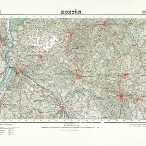 MAPA TOPOGRAFICO DE ESPANA - Monzon - Foglio 326