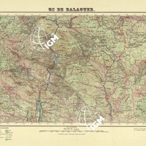 MAPA TOPOGRAFICO DE ESPANA - Os de Balaguer - Foglio 327