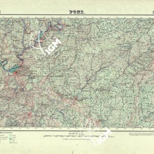 MAPA TOPOGRAFICO DE ESPANA - Pons - Foglio 329