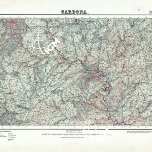MAPA TOPOGRAFICO DE ESPANA - Cardona - Foglio 330