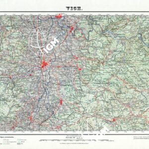 MAPA TOPOGRAFICO DE ESPANA - Vich - Foglio 332