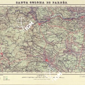 MAPA TOPOGRAFICO DE ESPANA - Santa Coloma de Farnes - Foglio 333