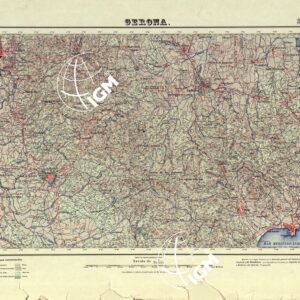 MAPA TOPOGRAFICO DE ESPANA - Gerona - Foglio 334