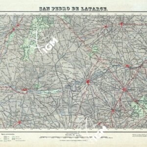 MAPA TOPOGRAFICO DE ESPANA - San Pedro de Latarce - Foglio 341