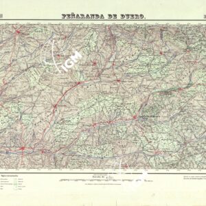 MAPA TOPOGRAFICO DE ESPANA - Penaranda de Duero - Foglio 347