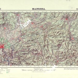 MAPA TOPOGRAFICO DE ESPANA - Manresa - Foglio 363