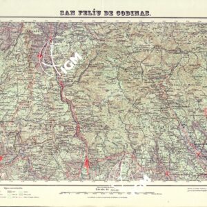 MAPA TOPOGRAFICO DE ESPANA - San Feliu de Codinas - Foglio 364