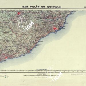MAPA TOPOGRAFICO DE ESPANA - San Feliu de Guixols - Foglio 366