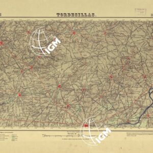 MAPA TOPOGRAFICO DE ESPANA - Tordesillas - Foglio 371