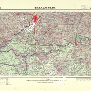 MAPA TOPOGRAFICO DE ESPANA - Valladolid - Foglio 372