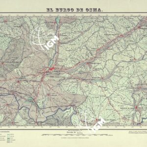 MAPA TOPOGRAFICO DE ESPANA - El Burgo de Osma - Foglio 377