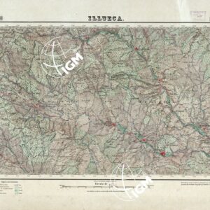 MAPA TOPOGRAFICO DE ESPANA - Illueca - Foglio 381