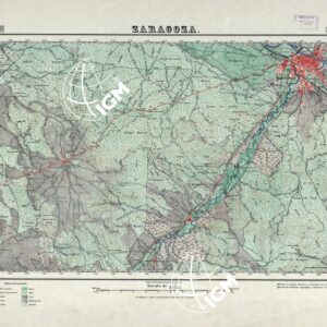 MAPA TOPOGRAFICO DE ESPANA - Zaragoza - Foglio 383