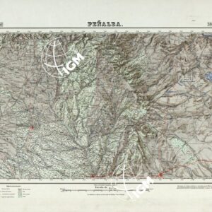 MAPA TOPOGRAFICO DE ESPANA - Penalba - Foglio 386
