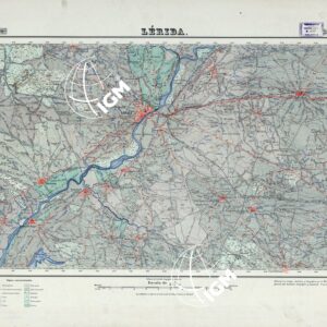 MAPA TOPOGRAFICO DE ESPANA - Lerida - Foglio 388