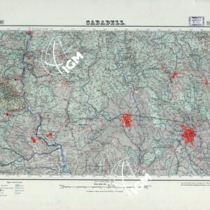 MAPA TOPOGRAFICO DE ESPANA - Sabadell - Foglio 392