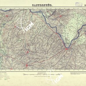 MAPA TOPOGRAFICO DE ESPANA - Castronuno - Foglio 398