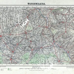 MAPA TOPOGRAFICO DE ESPANA - Olombrada - Foglio 402