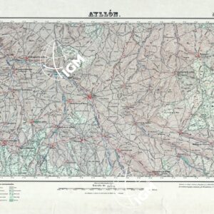 MAPA TOPOGRAFICO DE ESPANA - Ayllon - Foglio 404
