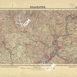 MAPA TOPOGRAFICO DE ESPANA - Calatayud - Foglio 409