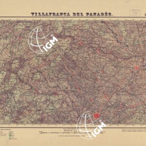 MAPA TOPOGRAFICO DE ESPANA - Villafranca del Panades - Foglio 419