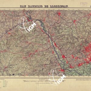 MAPA TOPOGRAFICO DE ESPANA - San Baudilio de LLobregat - Foglio 420