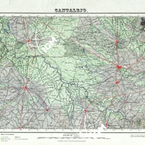 MAPA TOPOGRAFICO DE ESPANA - Cantalejo - Foglio 430
