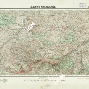 MAPA TOPOGRAFICO DE ESPANA - Arcos de Jalon - Foglio 435