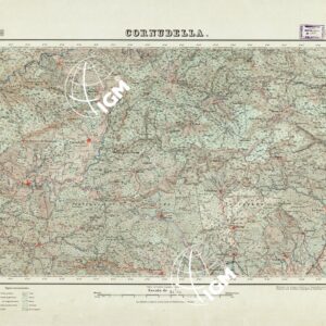 MAPA TOPOGRAFICO DE ESPANA - Cornudella - Foglio 445