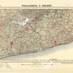 MAPA TOPOGRAFICO DE ESPANA - Villanueva y Geltru' - Foglio 447