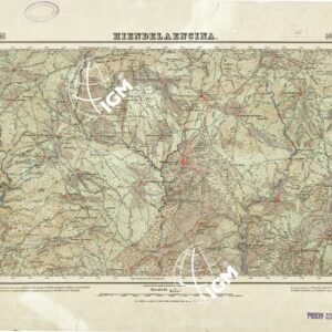 MAPA TOPOGRAFICO DE ESPANA - Hiendelaencina - Foglio 460