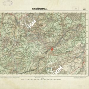 MAPA TOPOGRAFICO DE ESPANA - Siguenza - Foglio 461