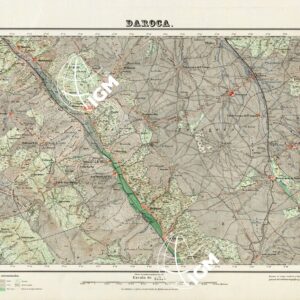 MAPA TOPOGRAFICO DE ESPANA - Daroca - Foglio 465