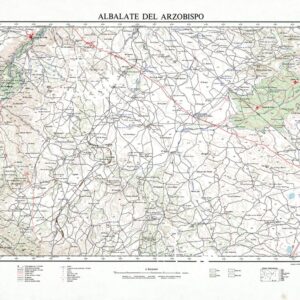 MAPA TOPOGRAFICO DE ESPANA - Albalate del Arzobispo - Foglio 468