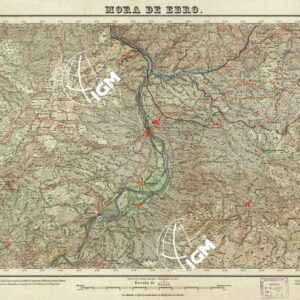 MAPA TOPOGRAFICO DE ESPANA - Mora de Ebro - Foglio 471