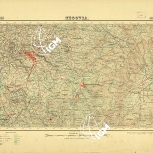 MAPA TOPOGRAFICO DE ESPANA - Segovia - Foglio 483