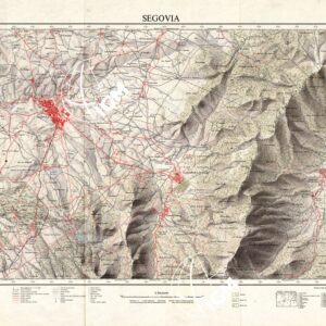 MAPA TOPOGRAFICO DE ESPANA - Segovia - Foglio 483
