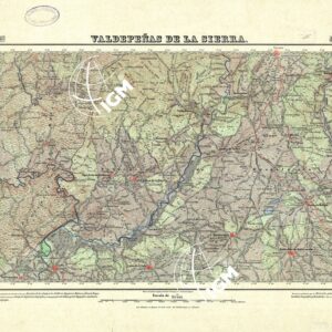 MAPA TOPOGRAFICO DE ESPANA - Valdepenas de la Sierra - Foglio 485