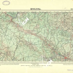 MAPA TOPOGRAFICO DE ESPANA - Molina - Foglio 489