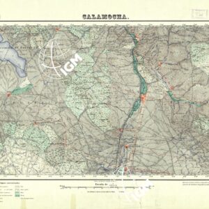 MAPA TOPOGRAFICO DE ESPANA - Calamocha - Foglio 491