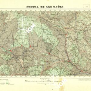MAPA TOPOGRAFICO DE ESPANA - Segura de Los Banos - Foglio 492